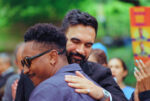 Zohran Mamdani and Chi Ossé in Fort Greene Park, Brooklyn, NY, May 24, 2025