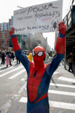 No Kings, NYC, 10-18-2025 - 01 - Spider-Man